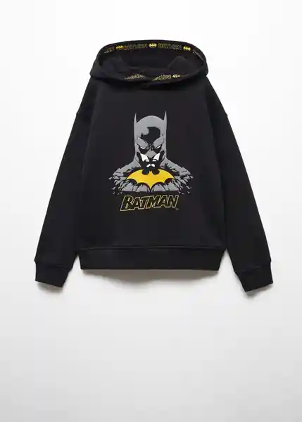 Sudadera Dcbat Negro Talla 14 Niños Mango