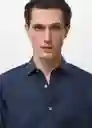 Camisa Play Navy Talla M Hombre Mango