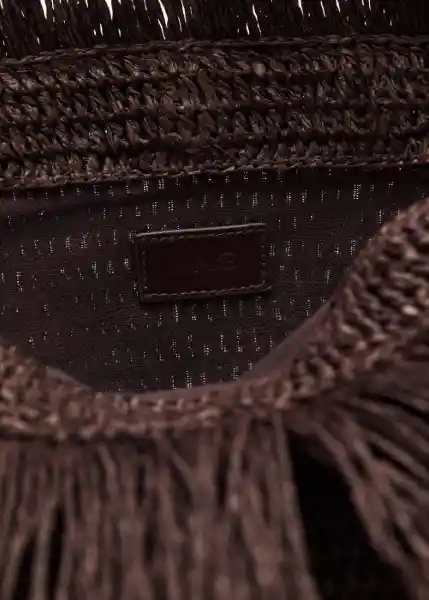 Bolso M Bryan Chocolate Talla 99 Mujer Mango