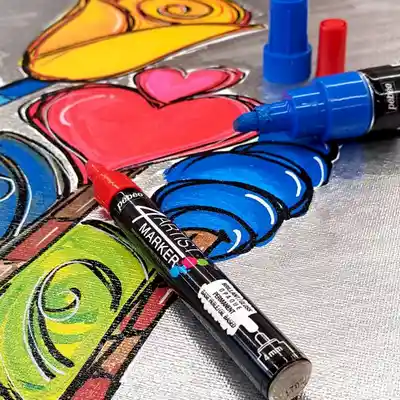 Pebeo Set Marcador Óleo 4Artist Negro 2 mm + 8 mm