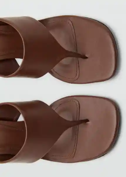 Sandalias Mayo Chocolate Talla 40 Mujer Mango