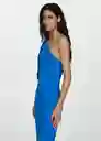 Vestido Lazaro Azul Talla XL Mujer Mango