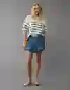 Falda Mujer Azul Talla: 8 5109532 American Eagle