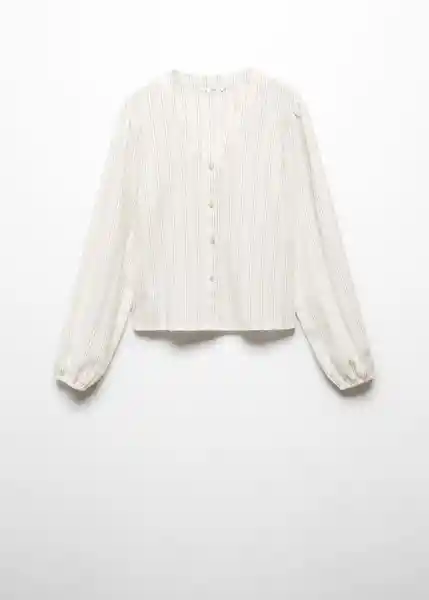 Blusa Maria Niñas Blanco Talla 19 Mango