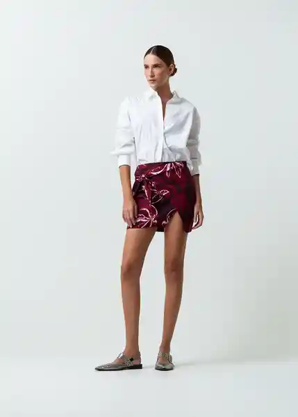 Falda Maria Mujer Morado Vino Ultra Oscuro T 6 542G325 Naf Naf