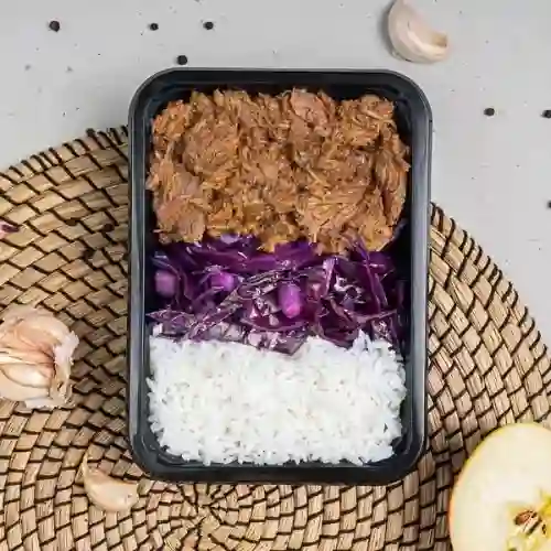 Res Mechada Teriyaki Vol+ Arroz+ Verdura