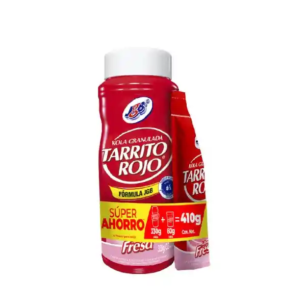 Tarrito Rojo Pack Kola Granulada Fresa