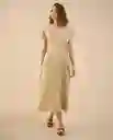 Vestido Albarizo Beige Medio Talla XL 692G002 Esprit