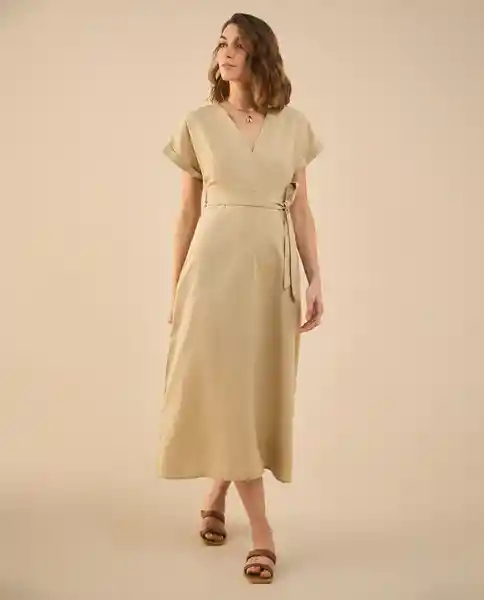 Vestido Albarizo Beige Medio Talla XL 692G002 Esprit