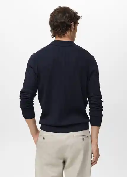 Camiseta Polo Taurus Navy Talla S Hombre Mango