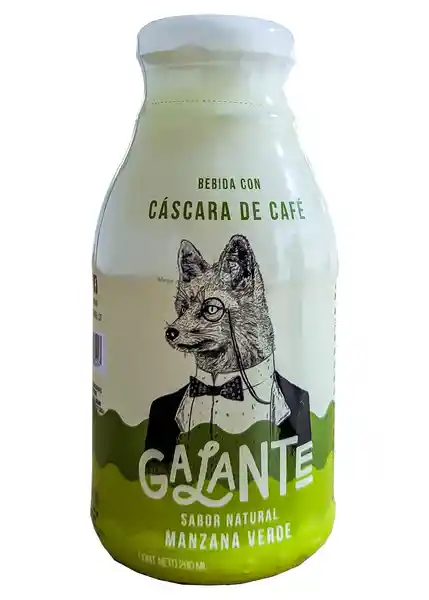 Galante Bebida Con Cáscara de Café Sabor Natural Manzana Verde