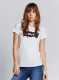 Levi's Camiseta Para Mujer Blanco Talla L