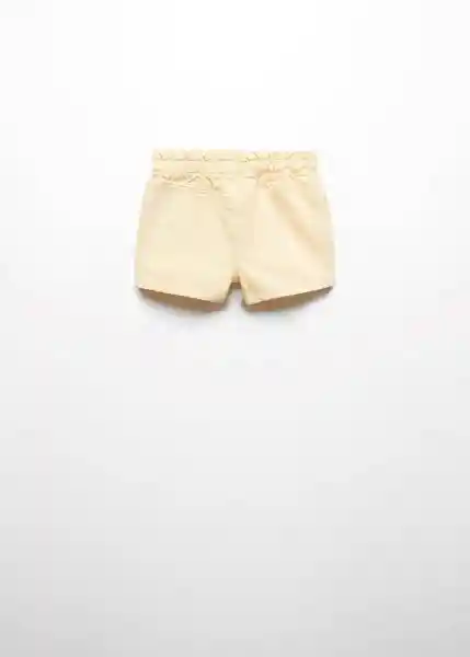 Short Pepi Amarillo Pastel Talla 69 Niñas Mango