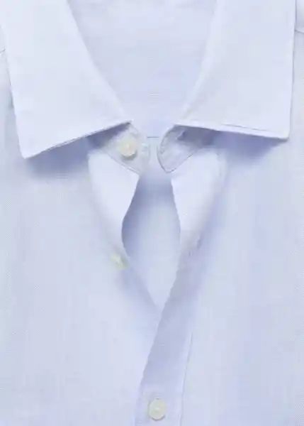 Camisa Parrot Celeste Talla M Hombre Mango