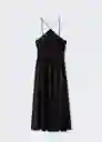 Vestido Chloe Negro Talla L Mujer Mango