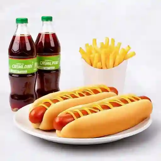 Combo Hot Dog X2