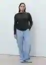 Camiseta Lilobar Antracita Talla S Mujer Mango