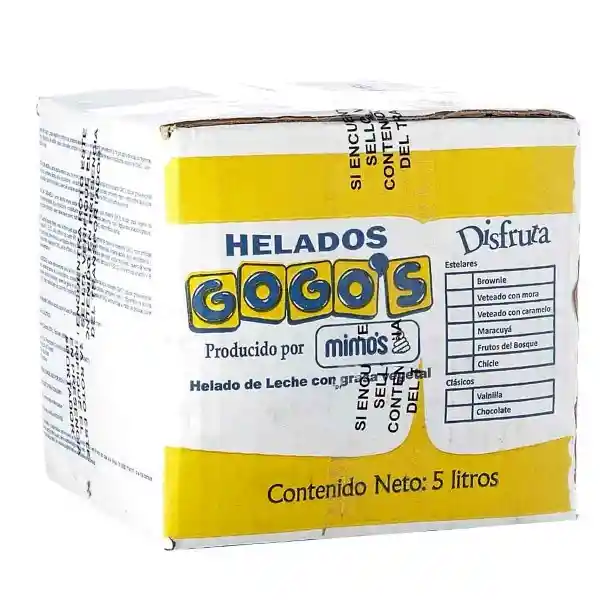 Gogos Helado Veteado Caramelo