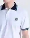 Polo Hombre Blanco Talla M 809G004_BLA110601 Americanino