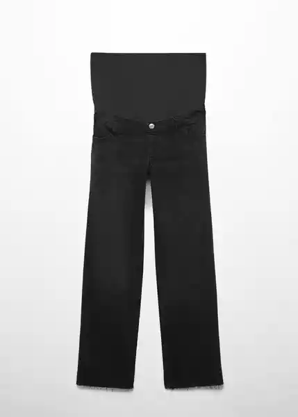 Pantalón Jean Widemum Tejano Negro Talla 34 Mujer Mango