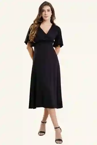 Vestido Kayetana Color Negro Talla S Ragged