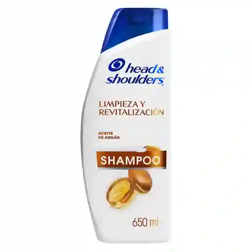 Head Shoulders Shampoo Limpieza y Revitalizacion Aceite de Argan