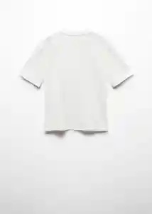 Camiseta Esen1 Off White Talla 14 Niños Mango