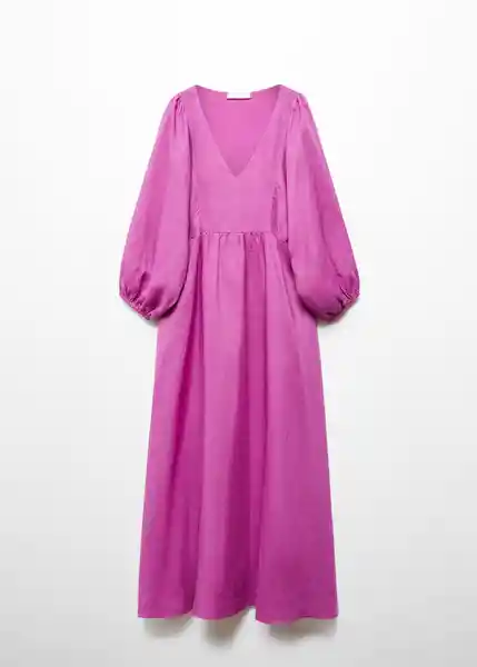 Vestido Danone-A Fucsia Talla L Mujer Mango