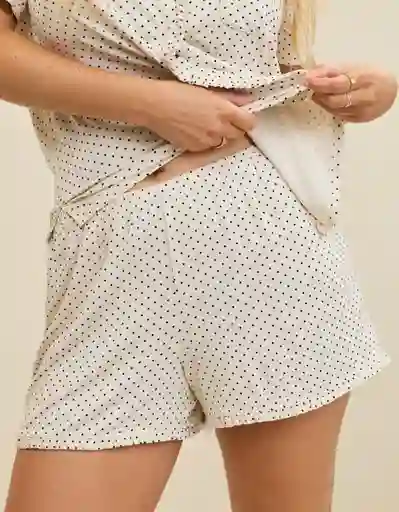 Pijama Aerie Blanco Talla Small 1854062 American Eagle