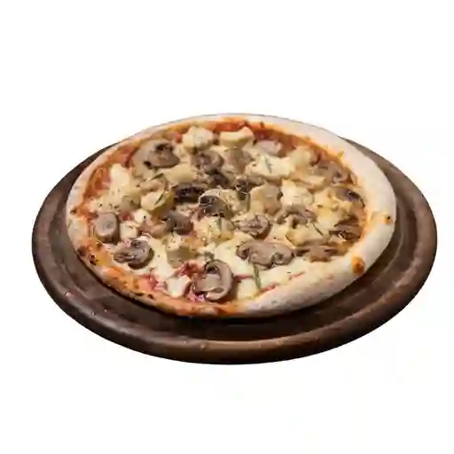 Pizza Mediana Pollo con Champiñones