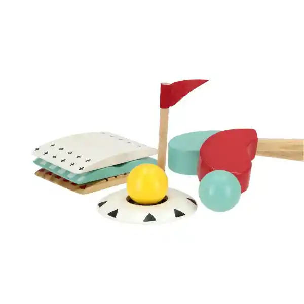 Casaideas Juego de Golf Madera Multicolor Diseño 0001