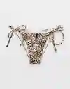 Panti de Bikini Aerie Beige Talla: MEDIUM 5670158 American Eagle