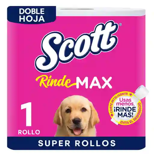 Papel Higiénico Scott Rindemax Doble Hoja Rollo 1 Und