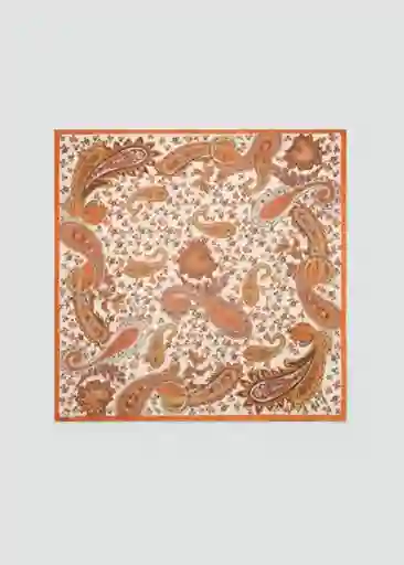 Pañuelo Juno Naranja Talla 99 Mujer Mango