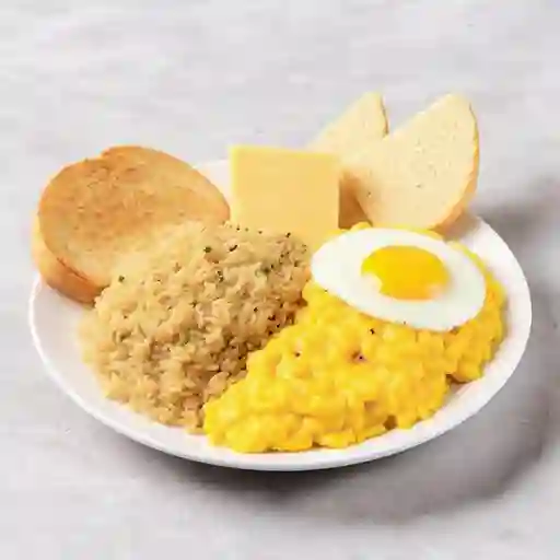 Combo huevos con arroz