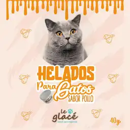 Le Glacé Helado para Gato Sabor Pollo