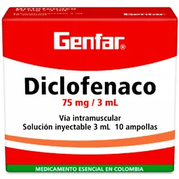 Genfar Diclofenaco (75 Mg/ 3 mL)