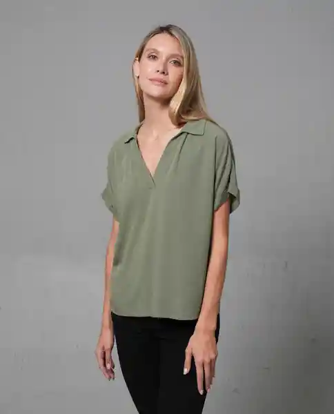 Camisa Mujer Verde S 212 G101_VER190309 Rifle