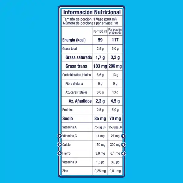 Leche en Polvo el Rodeo Azucarada 450 g + Gratis 75 g