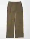 Pantalón Elástico de Aspecto Mujer Verde Talla 6 American Eagle