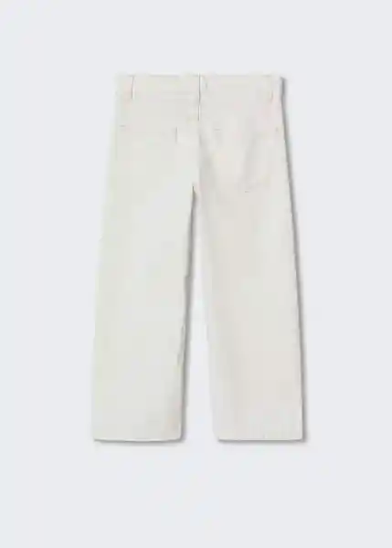 Jean Culotte Blanco Talla 11 Niñas Mango