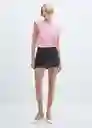 Camiseta Viri Rosa Talla S Mujer Mango