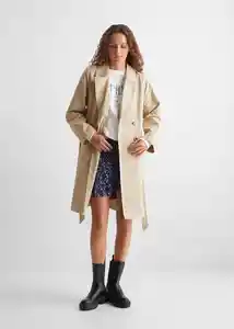 Chaqueta Trench Trenchy Beige Talla 22 Teen Niñas Mango