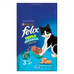 Felix Alimento Para Gato Triple Delicious Mar