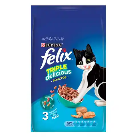 Felix Alimento Para Gato Triple Delicious Mar