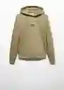 Buzo Sudadera Atelier Khaki Talla XL Hombre Mango