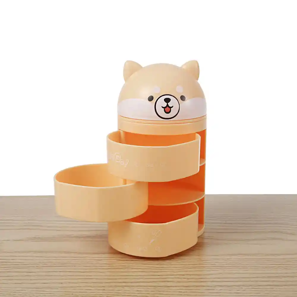 Miniso Organizador de Plástico Con Tres Cajones Shiba