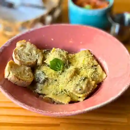 Ravioli en Portobello