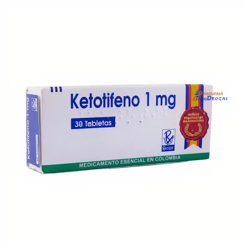 Recipe Ketotifeno 1 Mg en Tabletas