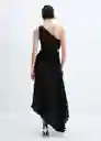 Vestido Claudi5 Negro Talla XS Mujer Mango